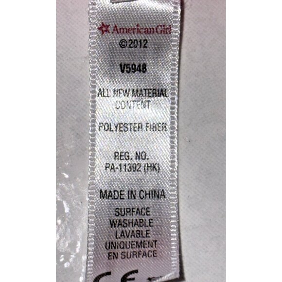 American Girl Bitty Baby Doll Crib Bedding Blanket Pink Hearts Floral V5948 - Picture 3 of 5